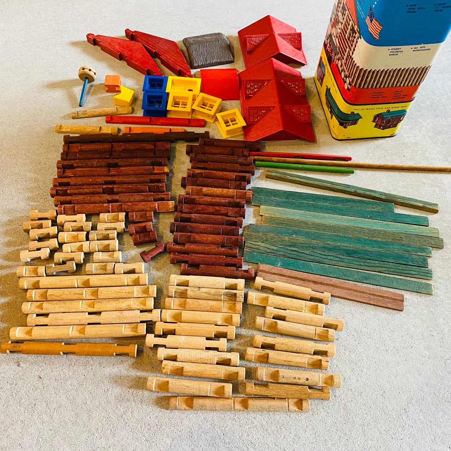 【1960s USA vintage】LINCOLN LOGS