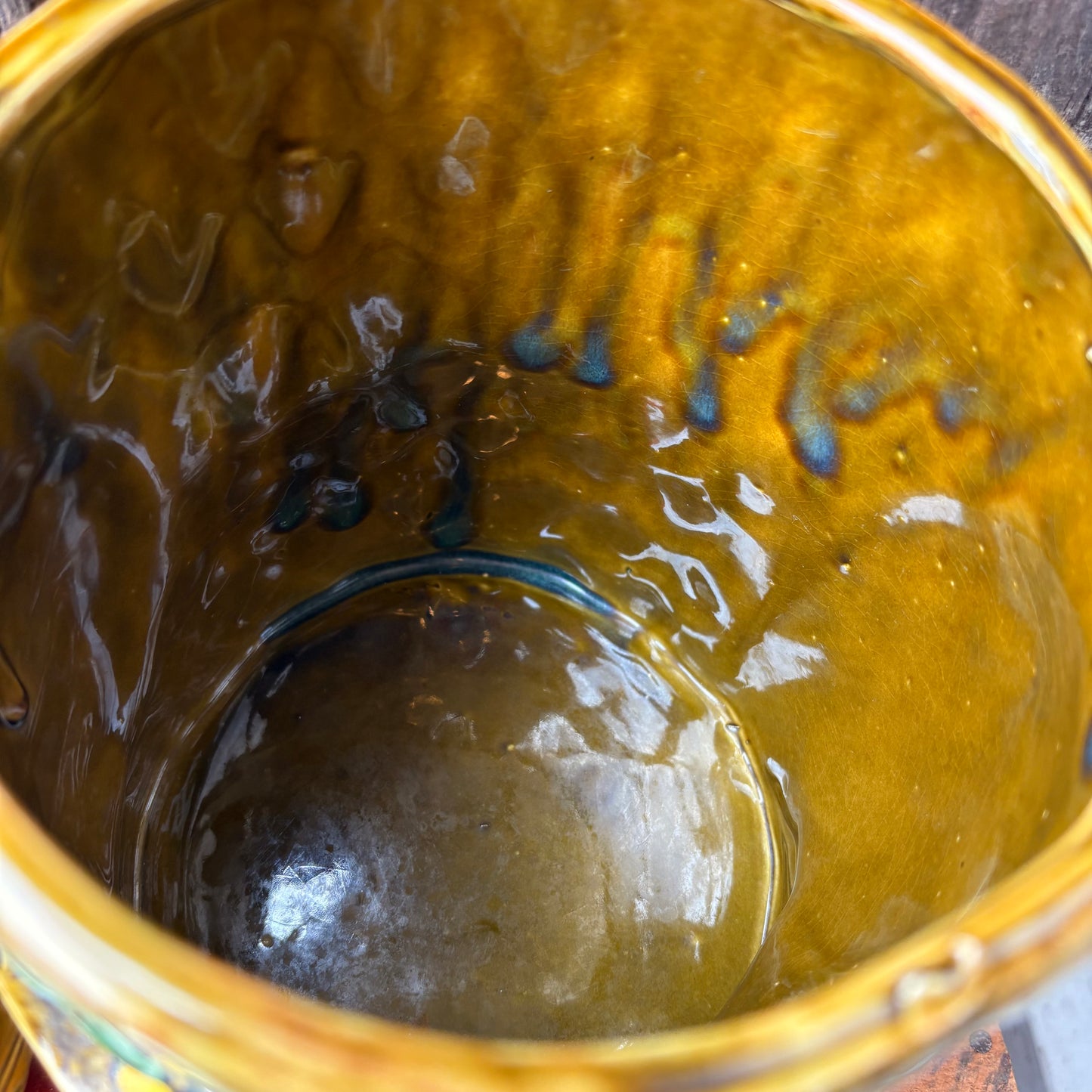 【1970s JAPAN vintage】Green Owl Cookie Jar