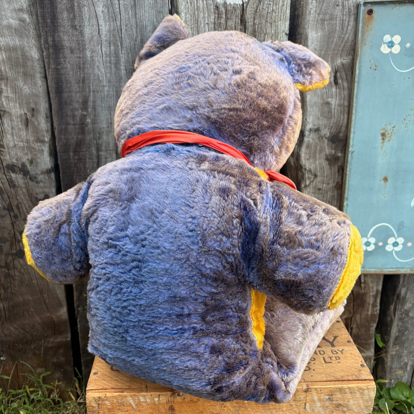 【1950s USA Vintage】 rubber face teddy bear