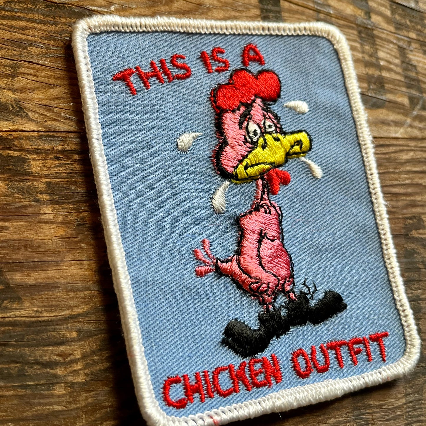 【USA vintage】ワッペン　This is a chicken outfit