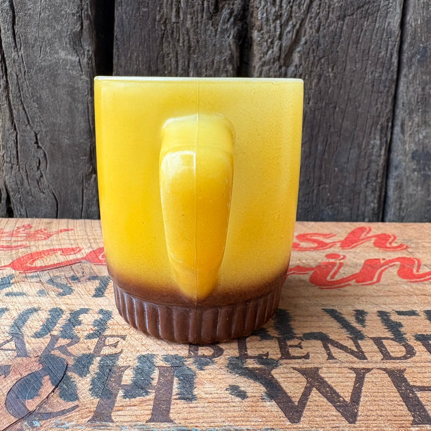 【1960s USA vintage】Fire-King ribbedbottom Mugcup