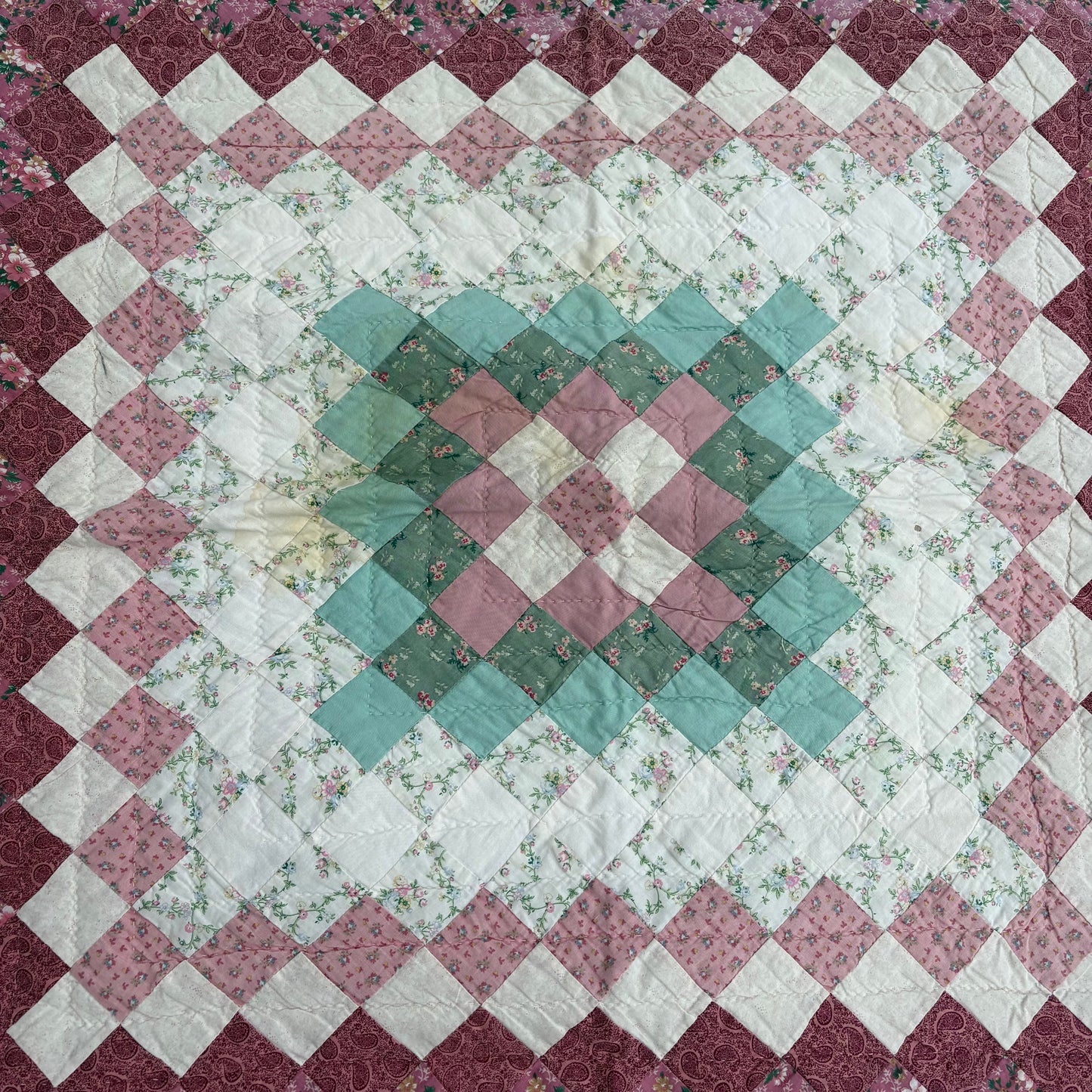 【USA antique】Patchwork Quilt