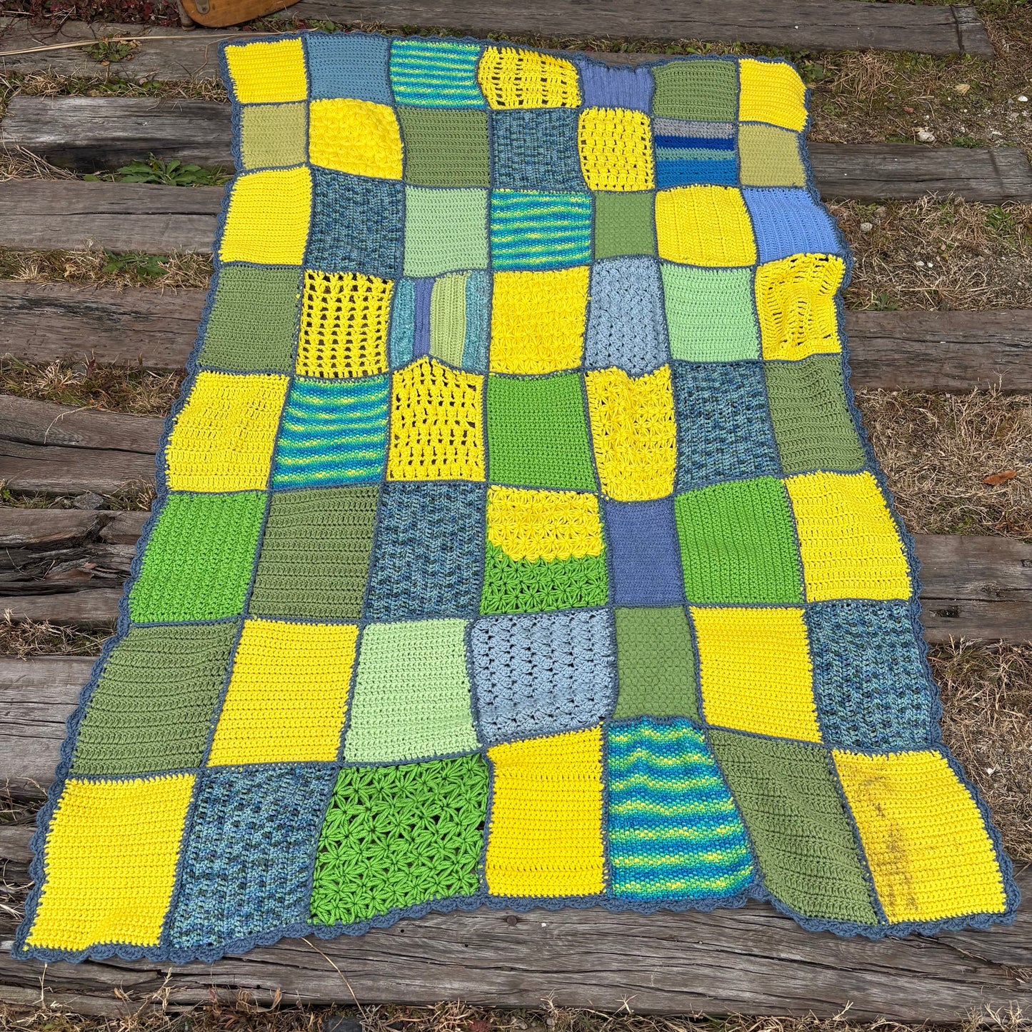 【 USA vintage】granny blanket