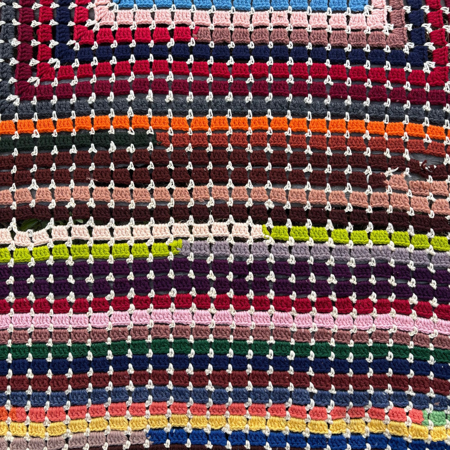 【USA vintage】 granny square blanket