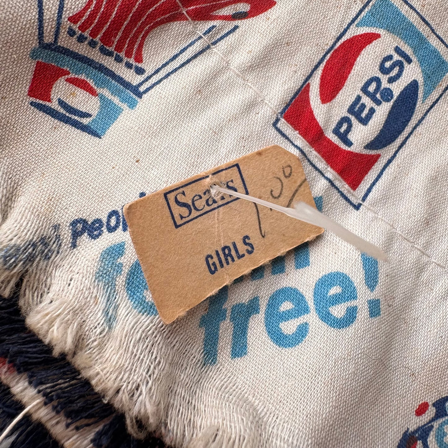 【1970s vintage】Pepsi “Feelin’ Free!” hat Sears GIRLS
