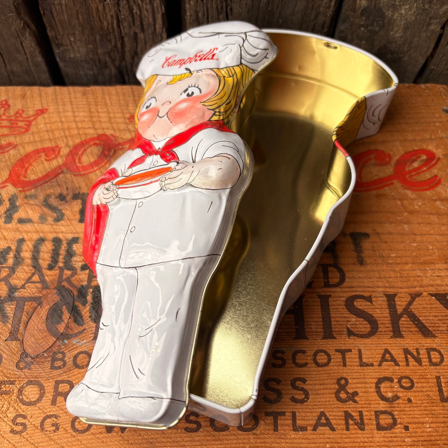 【1998 USA】 Campbell’s Soup Kids Chef Tin Container