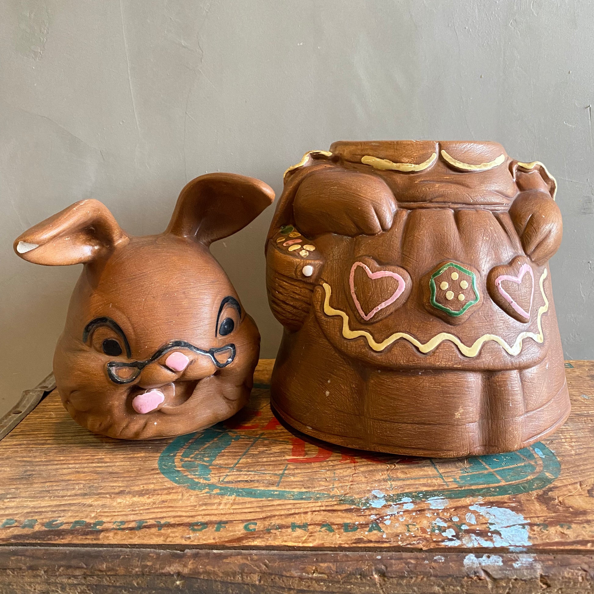1958 USA vintage】Easter bunny クッキージャー – 雑貨屋ポッポ 1958 USA vintage】Easter bunny クッキージャー – 雑貨屋ポッポ