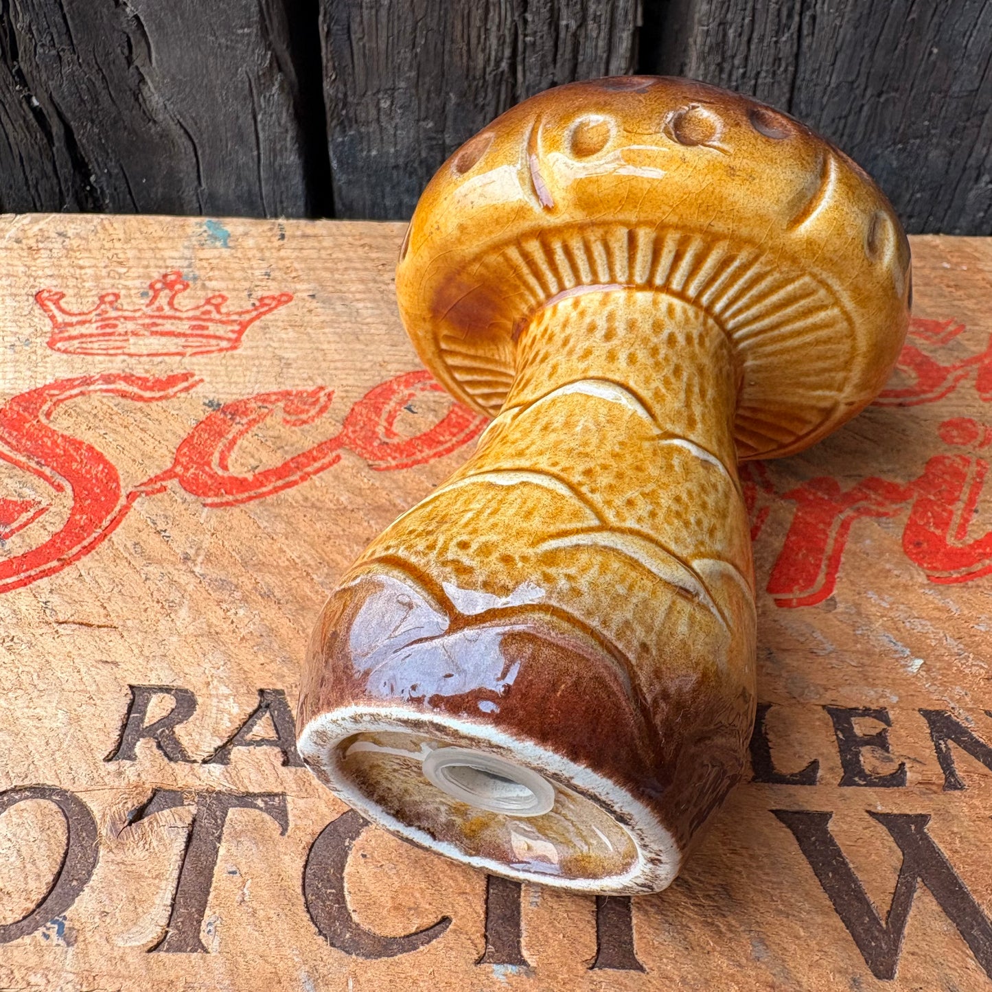 【1970s USA vintage】Mushroom Ceramic Shaker
