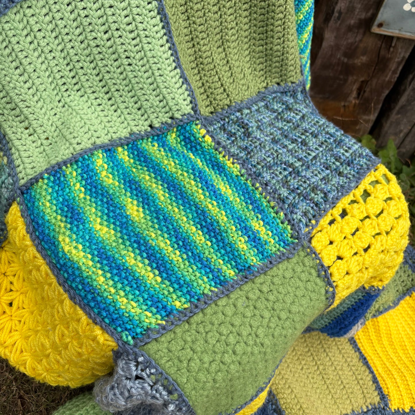 【 USA vintage】granny blanket