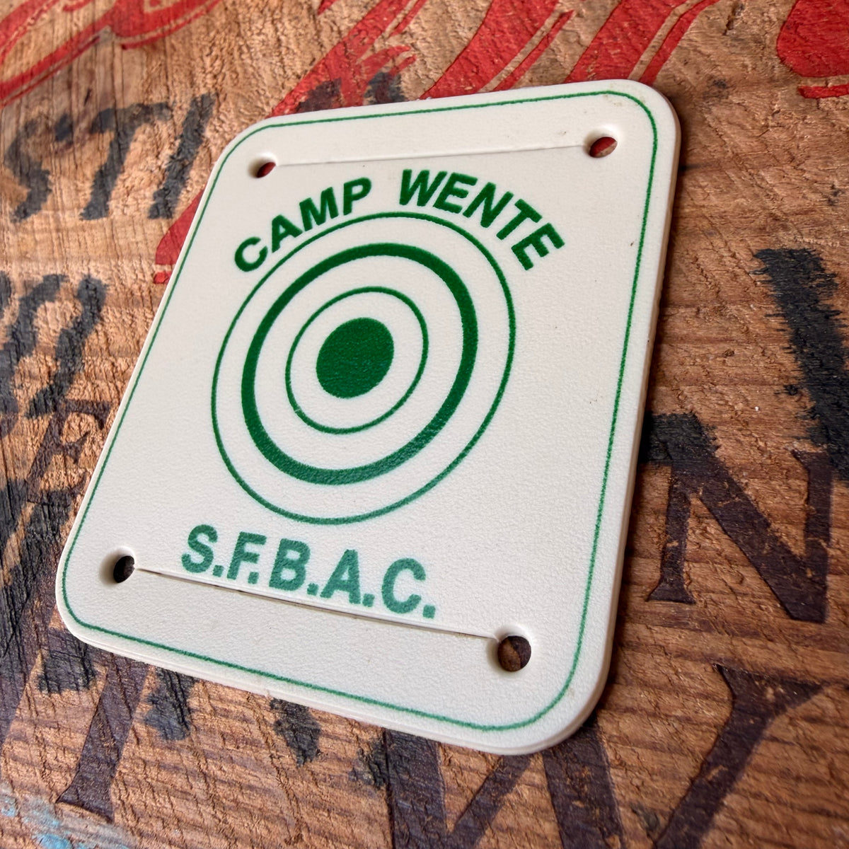 【1970s USA vintage】CAMP WENTE S.F.B.A.C. Neckerchief Slide