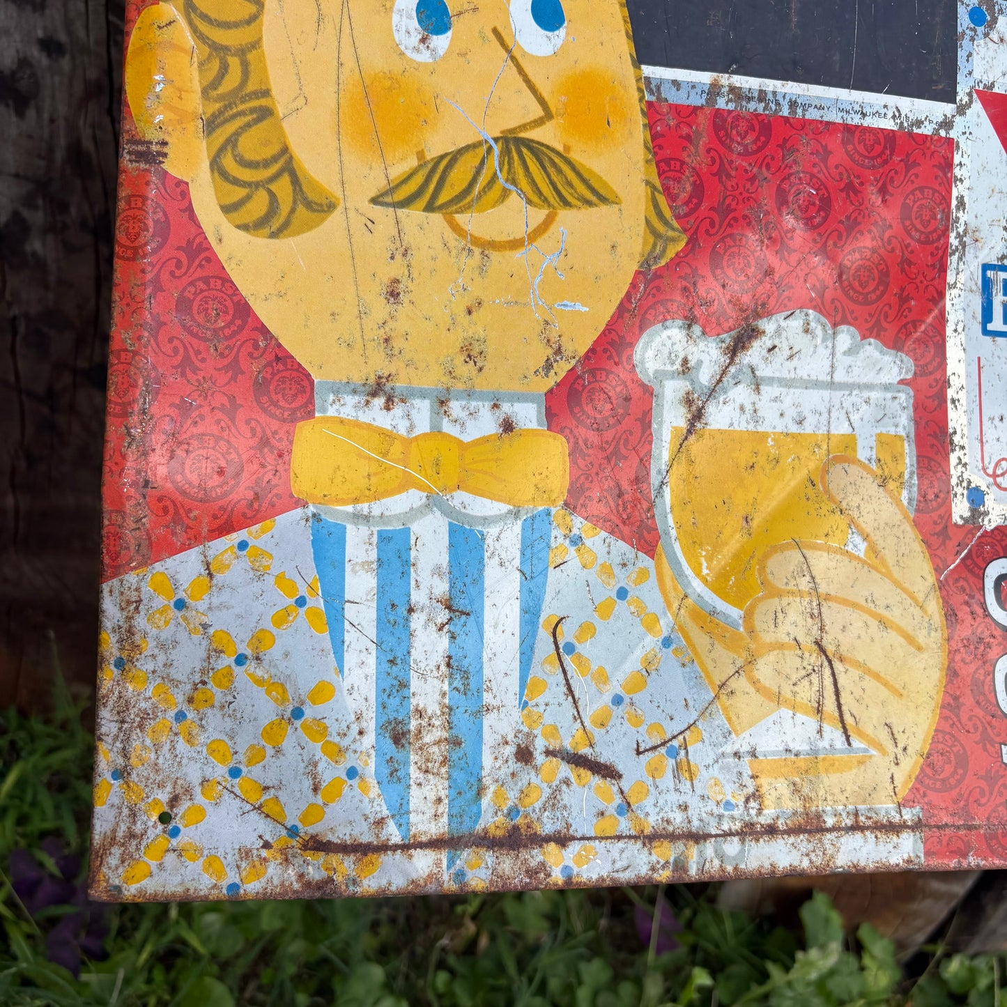 【1960s USA vintage】Pabst Blue Ribbon Beer Advertising Chalkboard