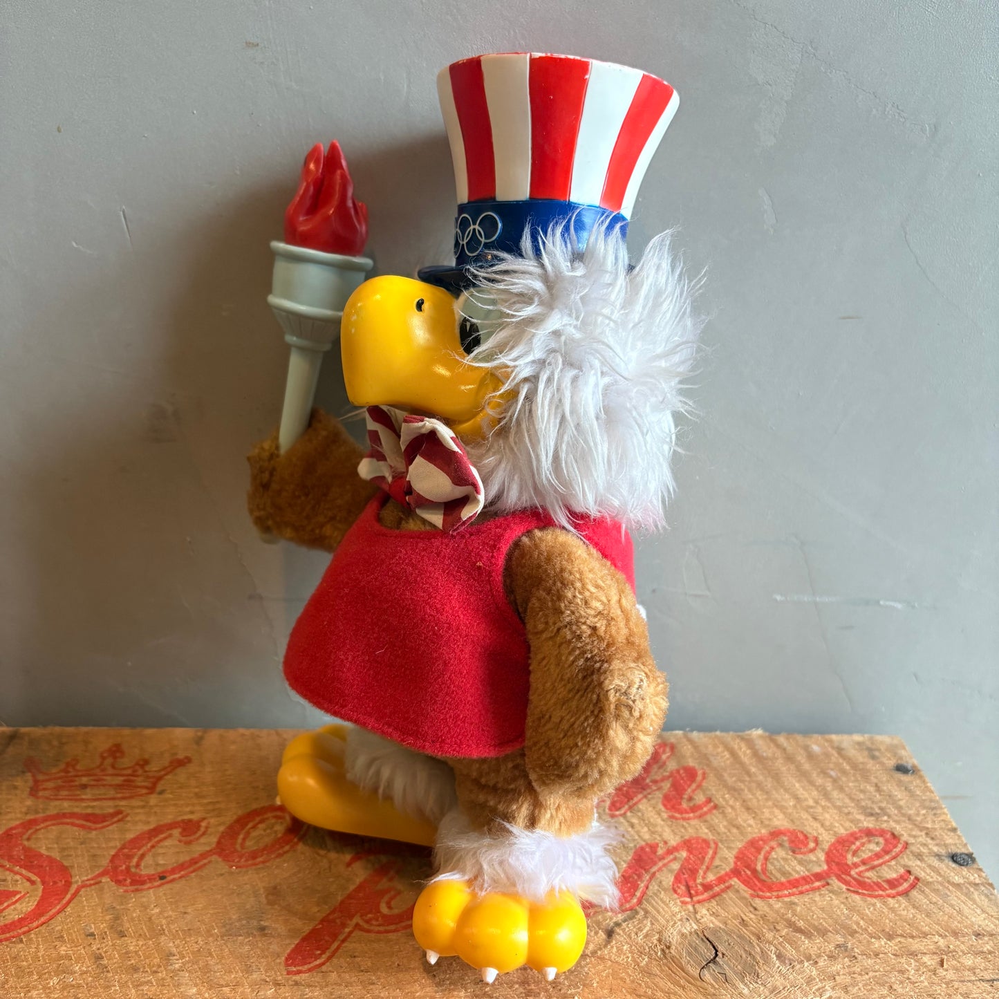 【1980s USA vintage】 LA Olympic “Eagle Sam” Plush Doll