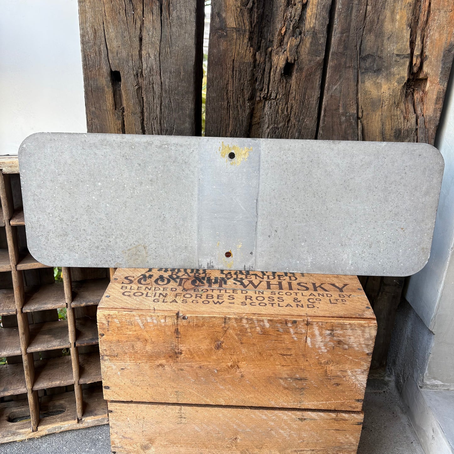 【USA vintage】 “SCHOOL” Road Sign