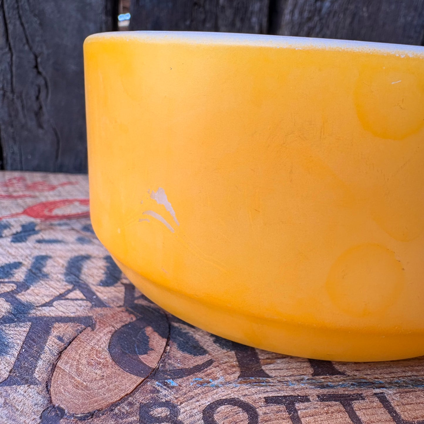 【1960-1976 USA vintage】Fire-King Yellow Soup Mug