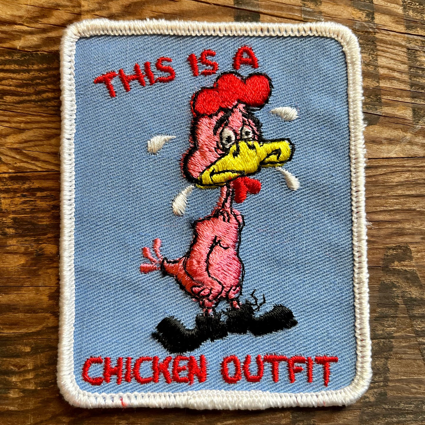 【USA vintage】ワッペン　This is a chicken outfit