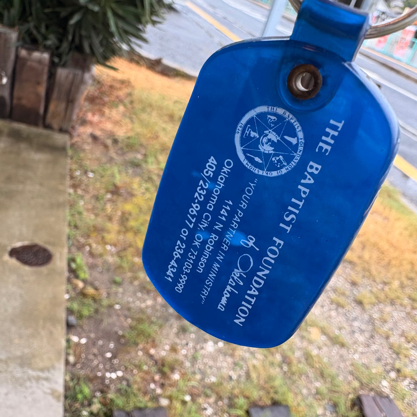 【1990s USA vintage】Key Ring THE BAPTIST FOUNDATION of Oklahoma