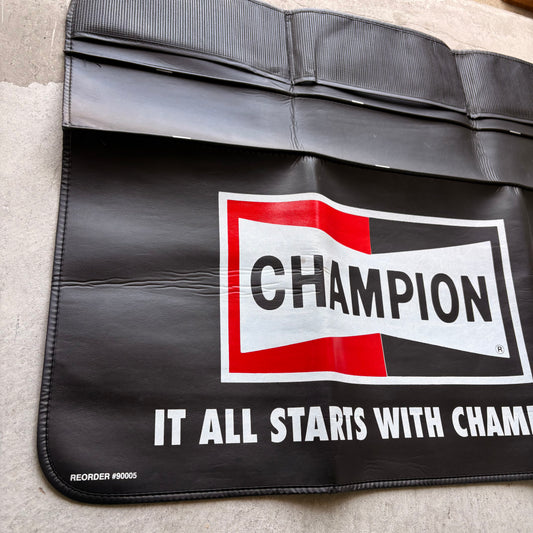 【USA vintage】CHAMPION Spark Plug Fender Cover Deadstock