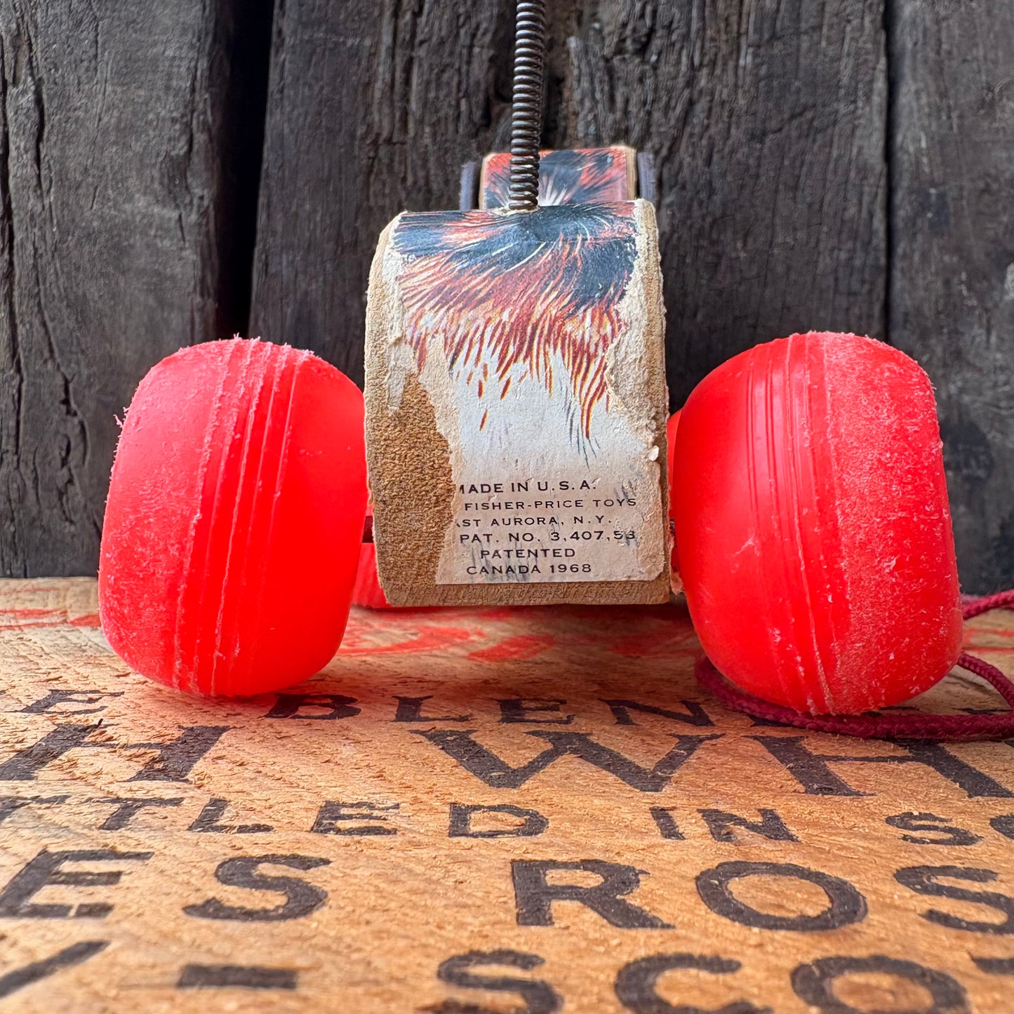 【1960s USA vintage】FISHER-PRICE LITTLE SNOOPY toy