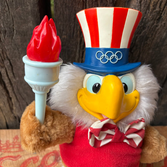 【1980s USA vintage】 LA Olympic “Eagle Sam” Plush Doll