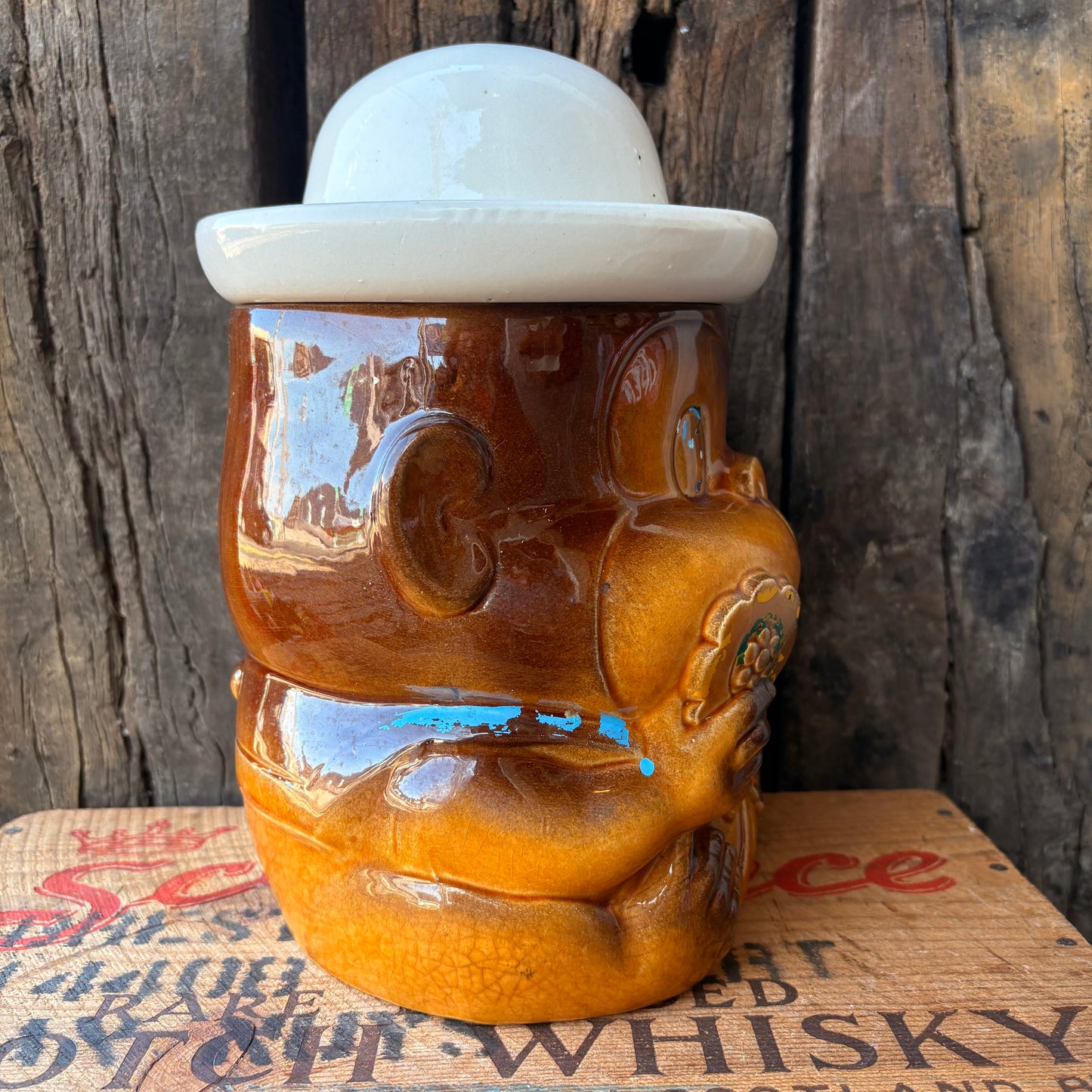 【1960s JAPAN vintage】Monkey Cookie Jar