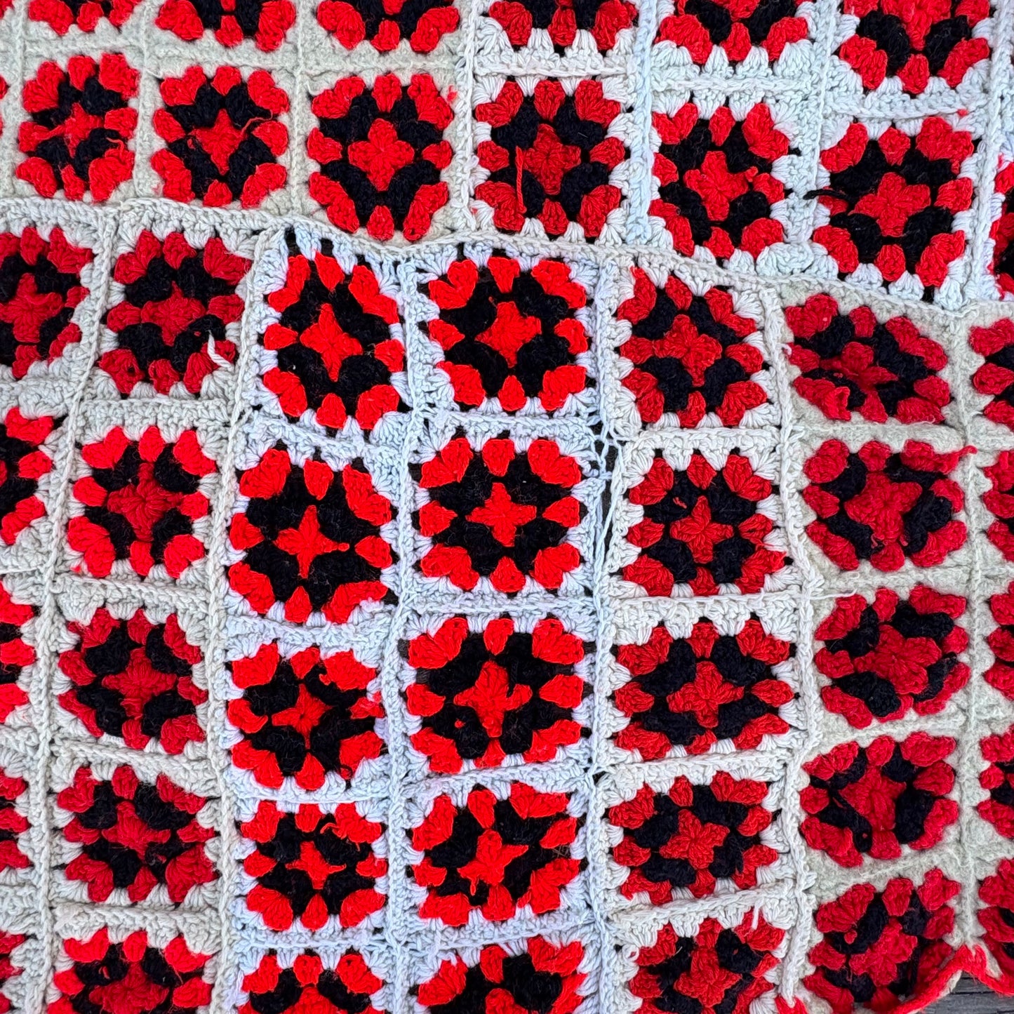 【USA vintage】Granny Square Blanket