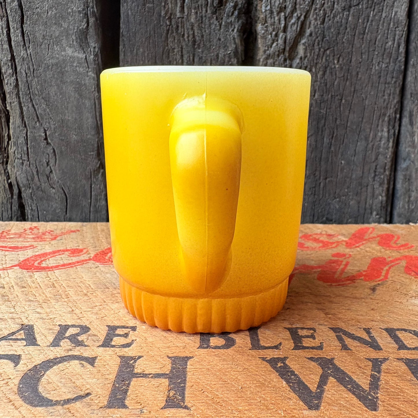 【1960-1976 USA vintage】Fire-King ribbed bottom Mugcup