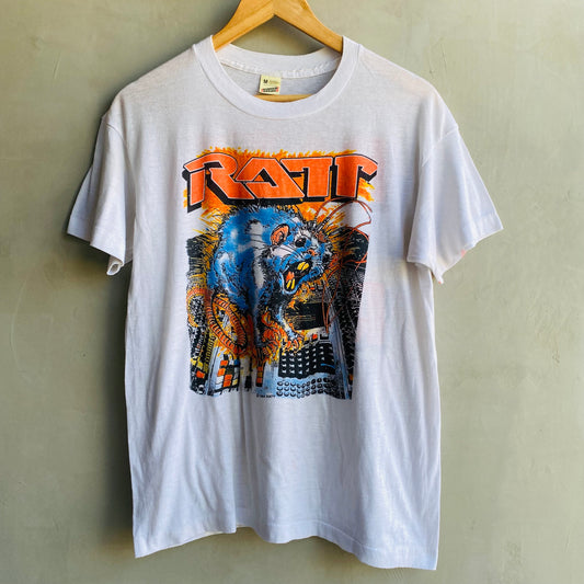 【1980s USA vintage】band T-shirt RATT