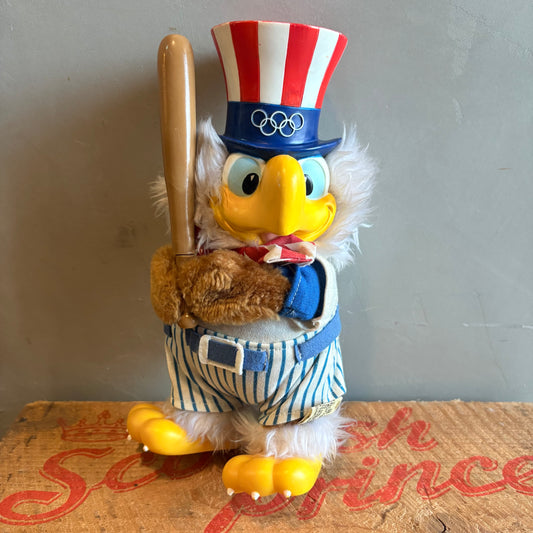 【1980s USA vintage】 LA Olympic “Eagle Sam” Plush Doll