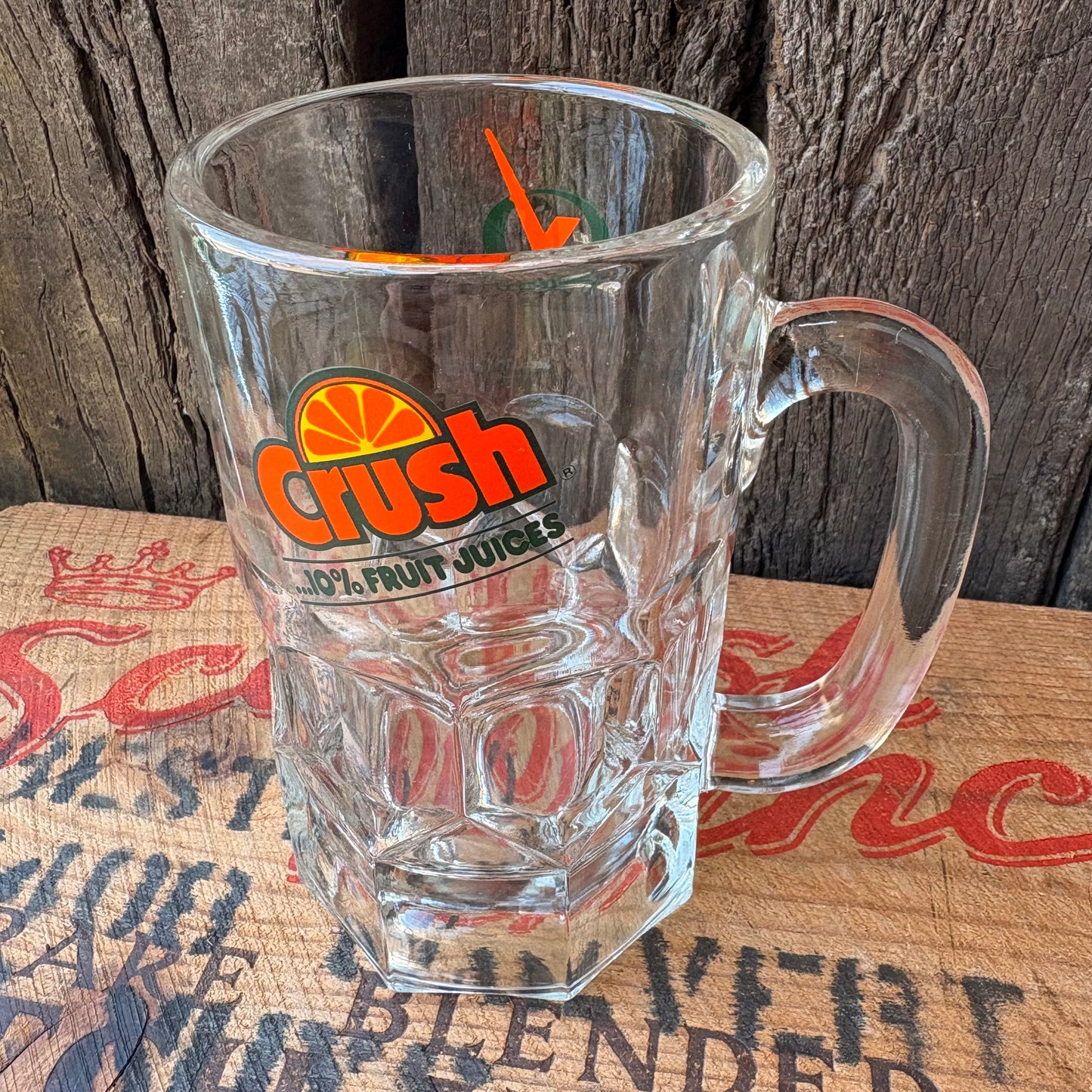 【USA vintage】CRUSH Glass Mug
