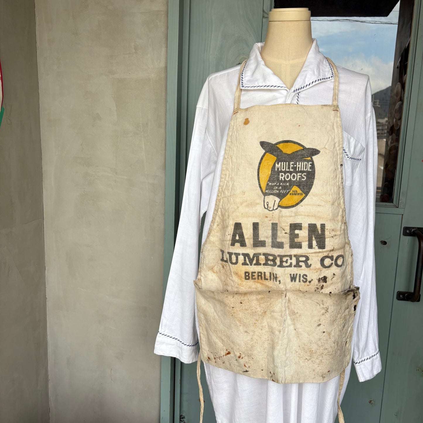 【1950s USA vintage】work apron