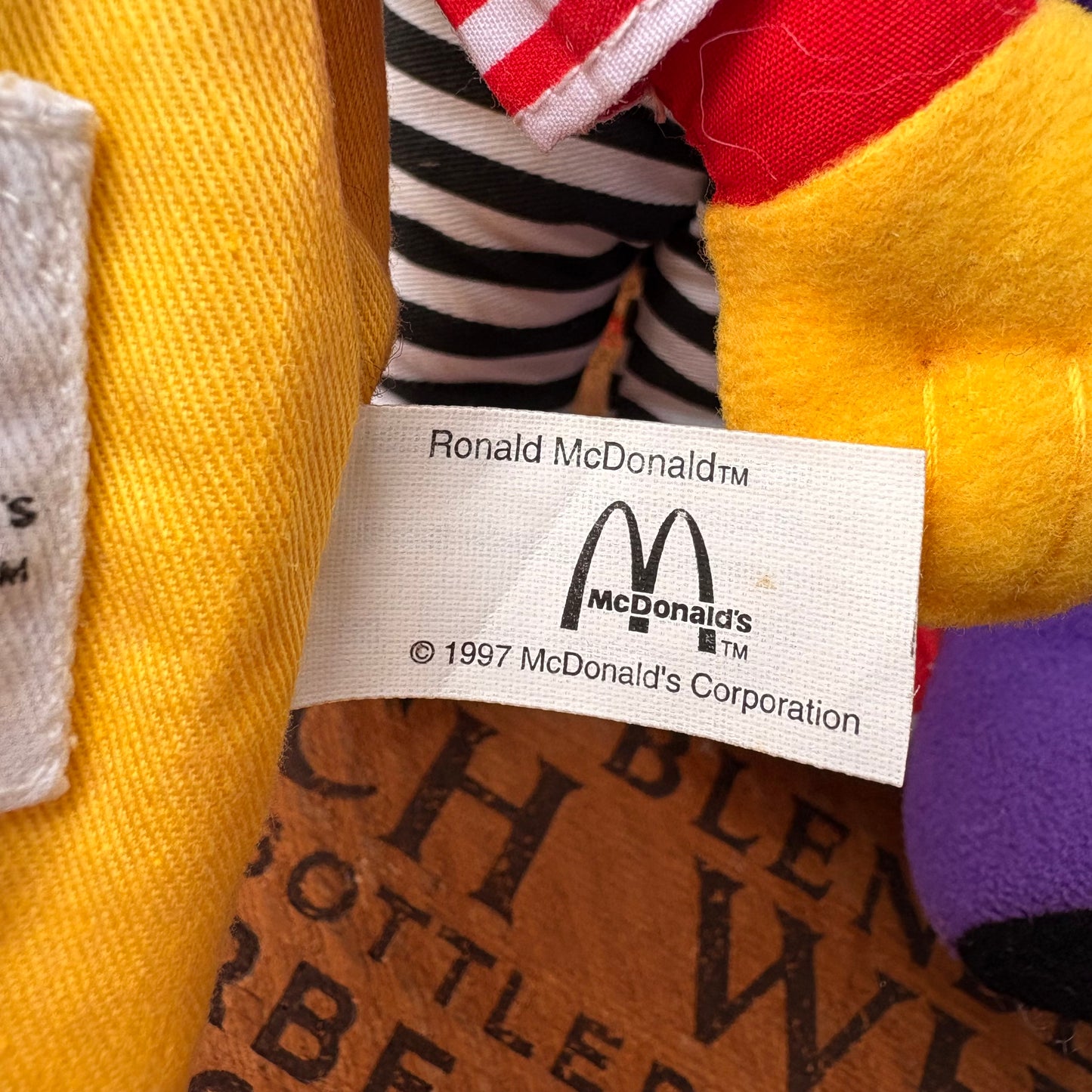 【1997】 Hong Kong McDonald’s Plush Doll  Ronald McDonald