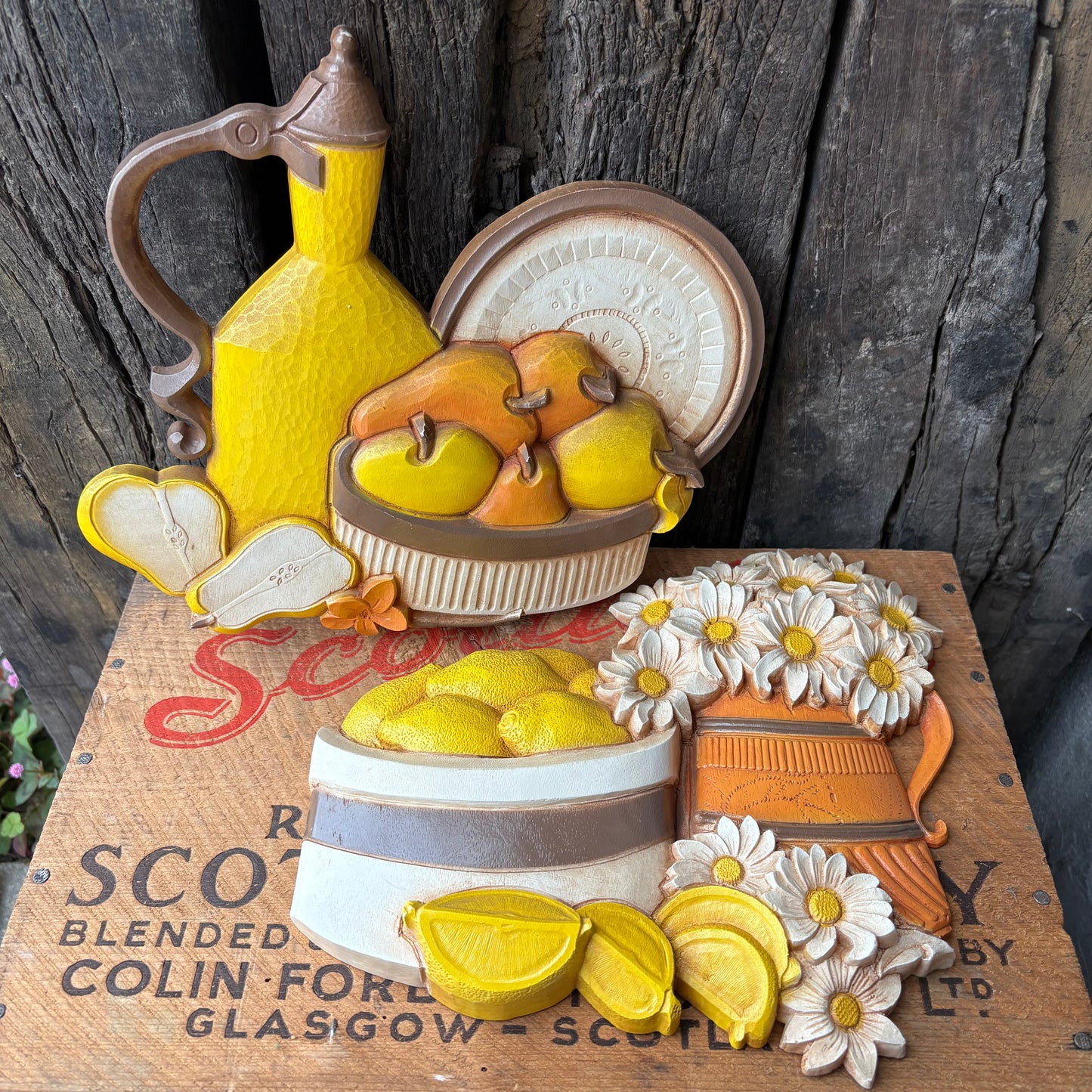 【1970s USA vintage】Homco Wall deco set