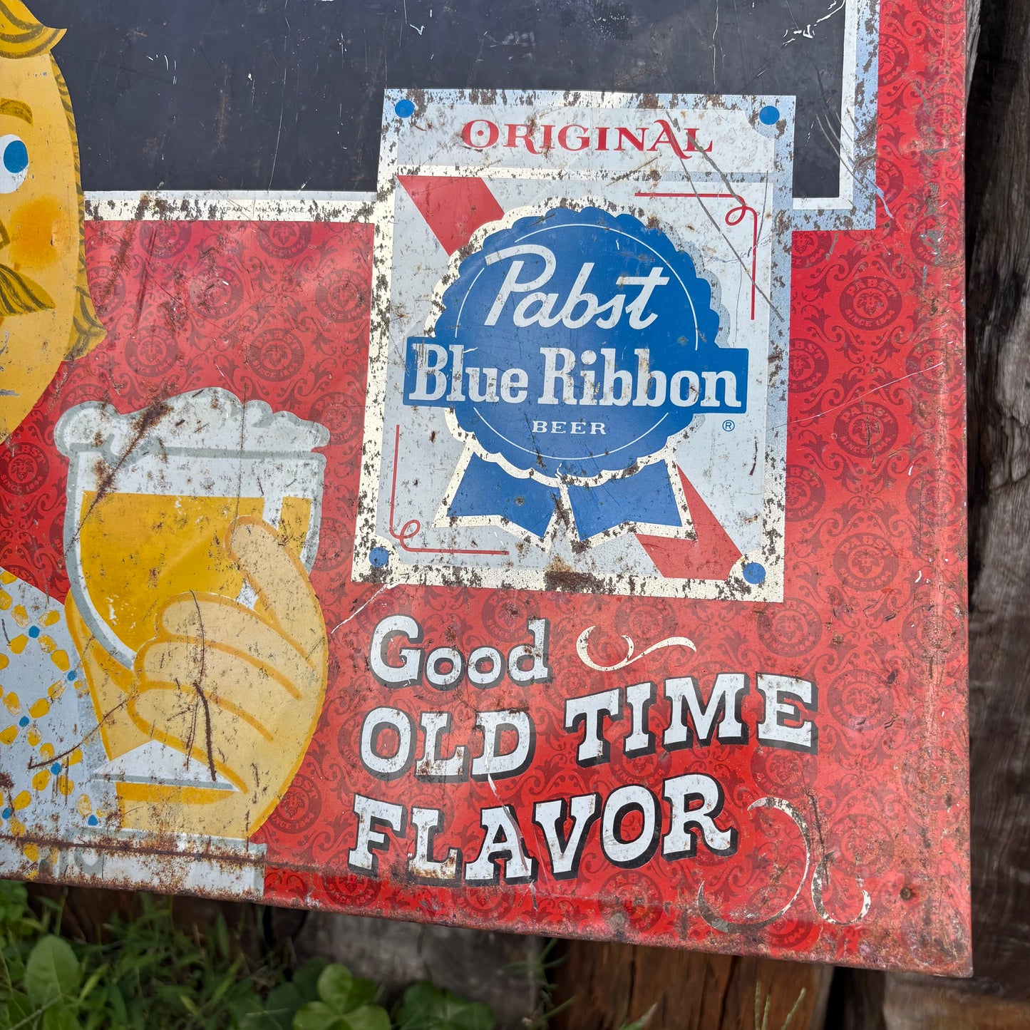 【1960s USA vintage】Pabst Blue Ribbon Beer Advertising Chalkboard