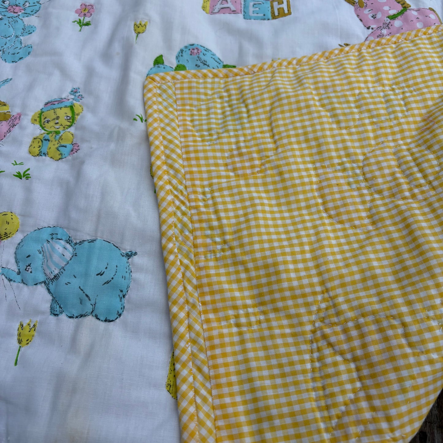 【1950s-1960s USA vintage】antique baby quilt