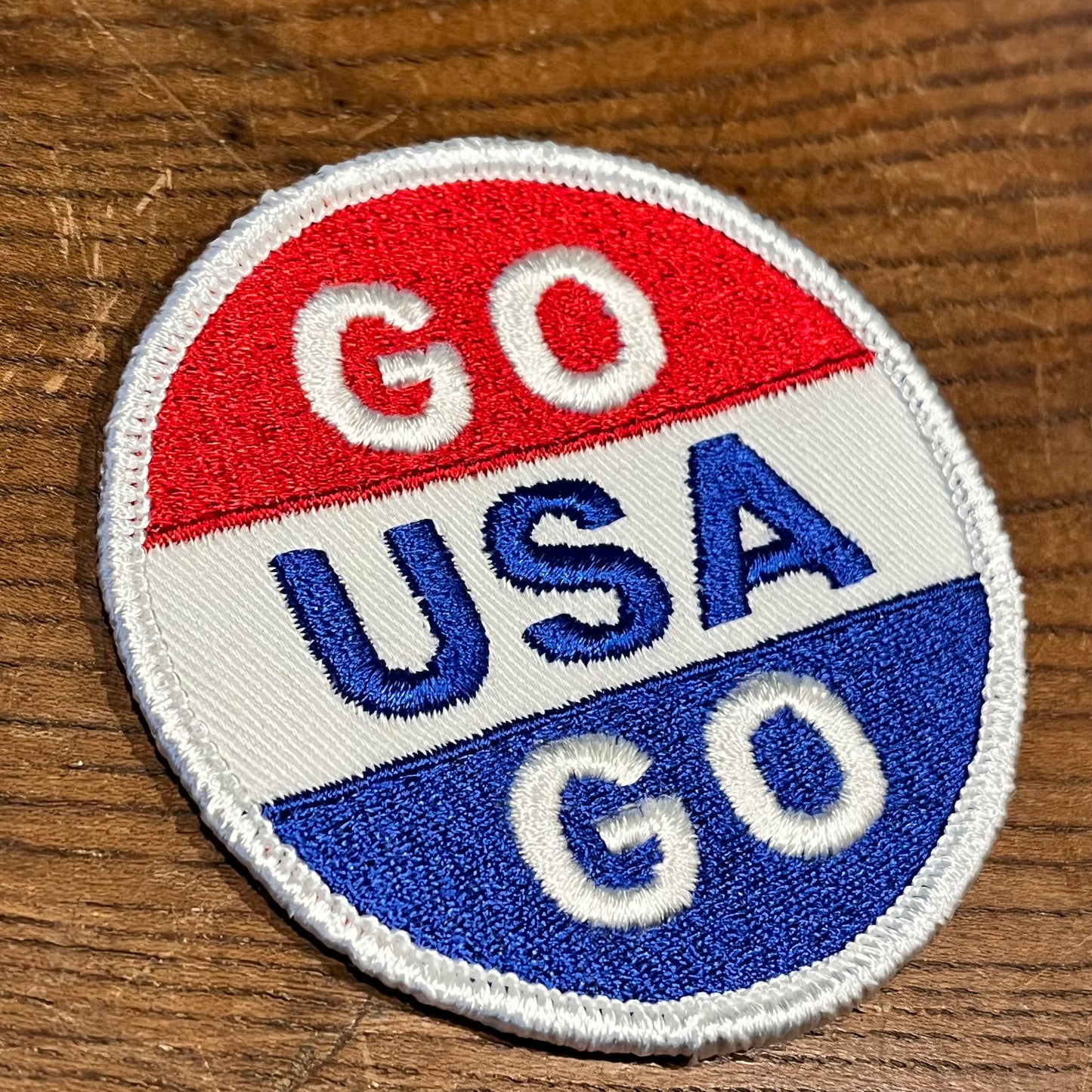 【USA vintage】ワッペン　GO USA GO