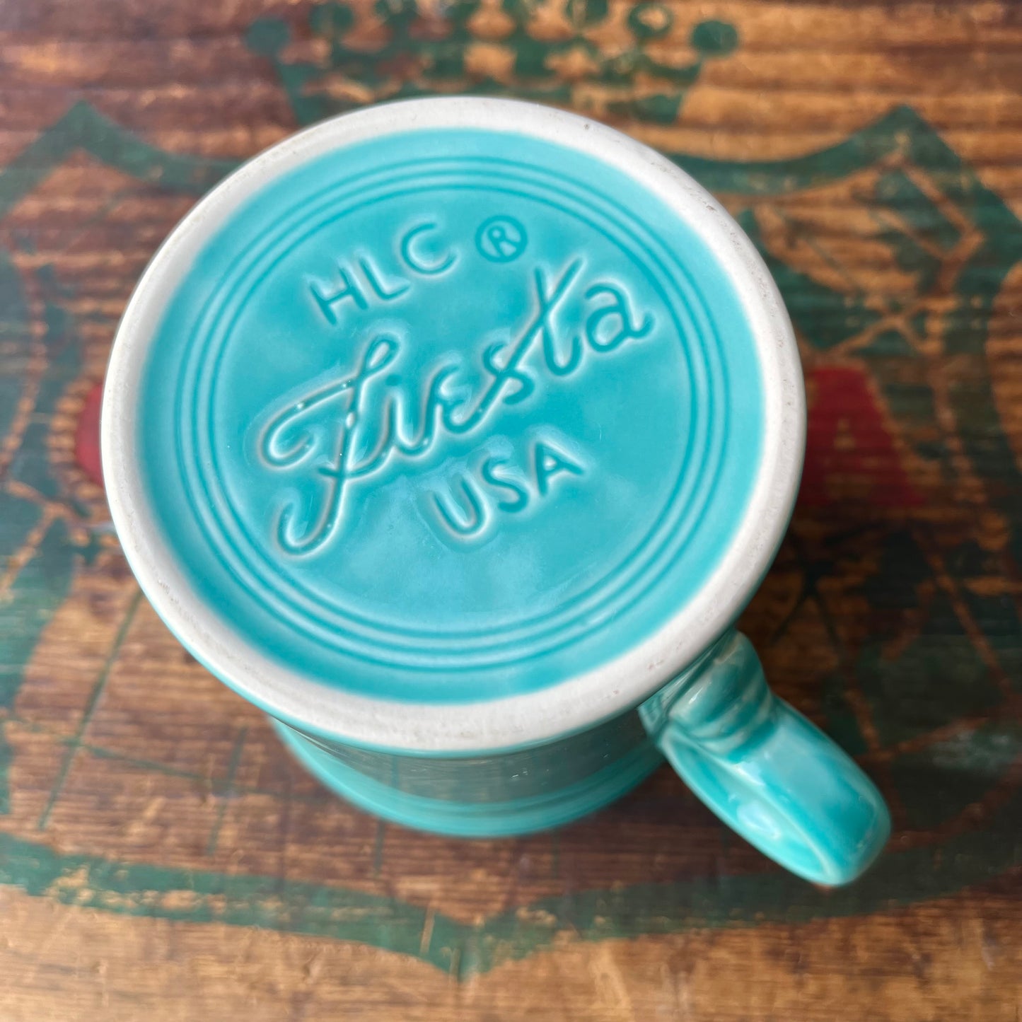 【USA vintage】Fiesta Mug Cup Blue