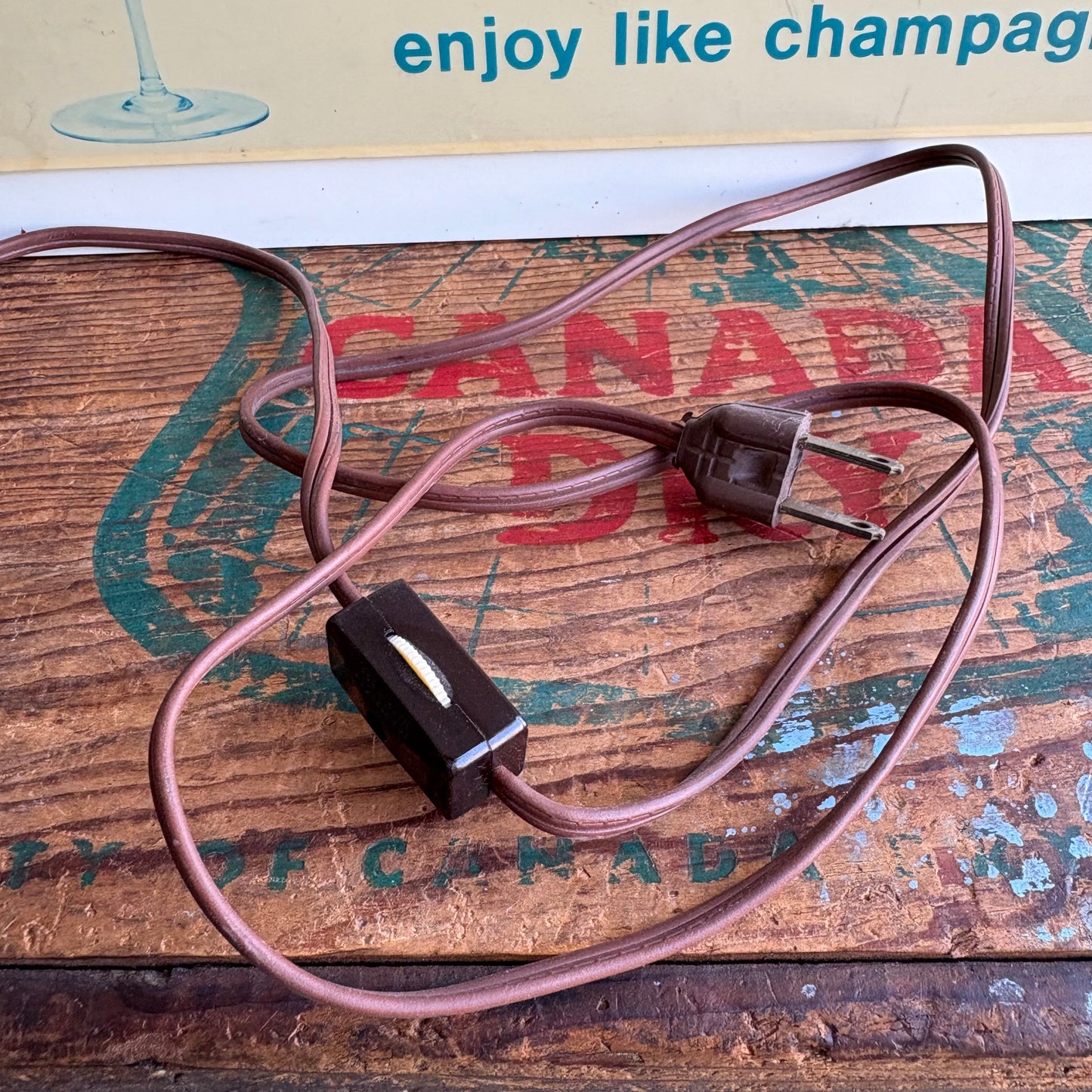 【1960s USA vintage】SPARKLING CHAMPALE ライト バーサイン 看板