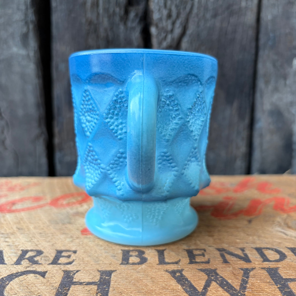 【1960s-1976 USA vintage】Fire-King Kimberley mug Blue