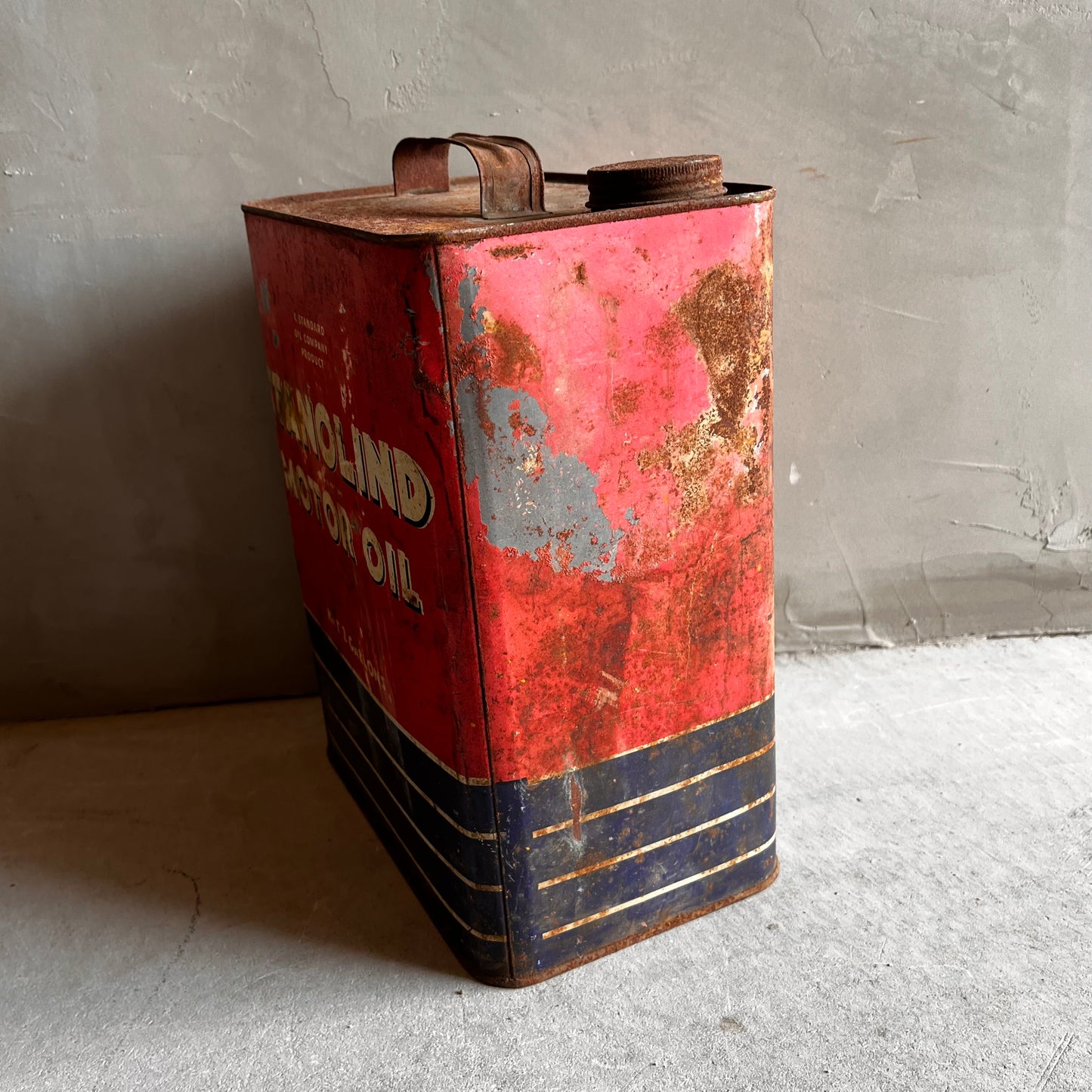 【USA vintage】STANOLIND MOTOR OIL オイル缶