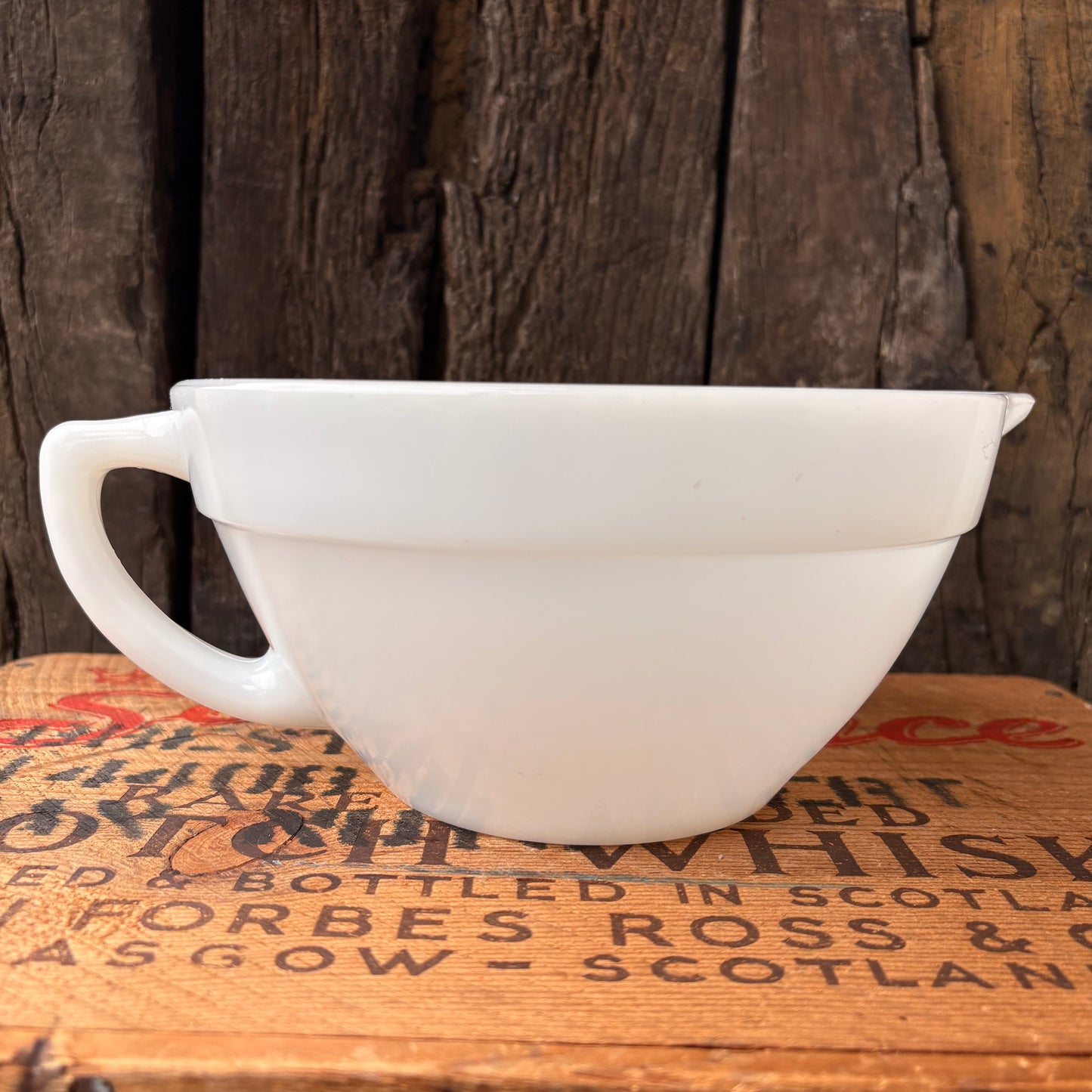 【1950s-60s USA vintage】Fire-King OVEN Ware Mixing Bowl Butter Bowl Milk Glass