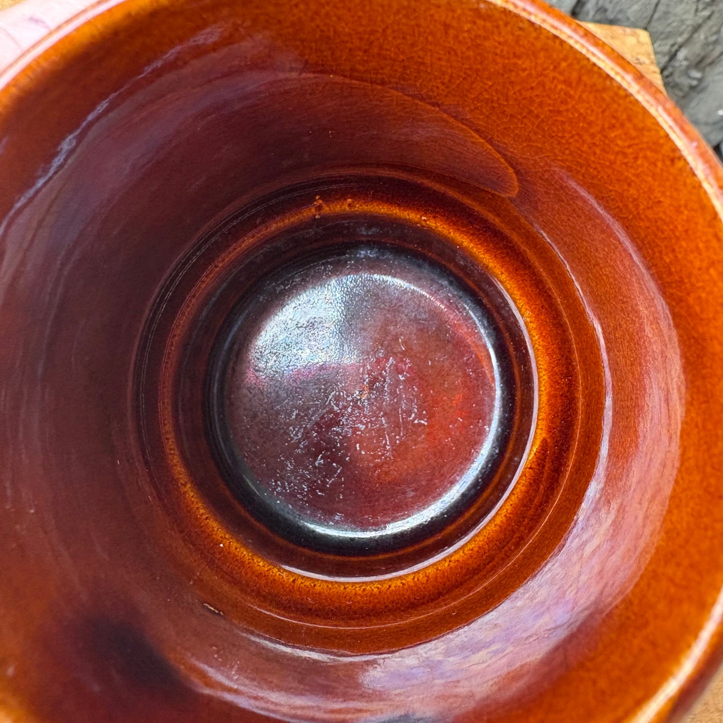 【1970s vintage】stacking mug JAPAN brown