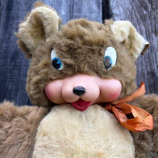 【1950s USA vintage】MY-TOY CREATION teddy bear rubber face doll