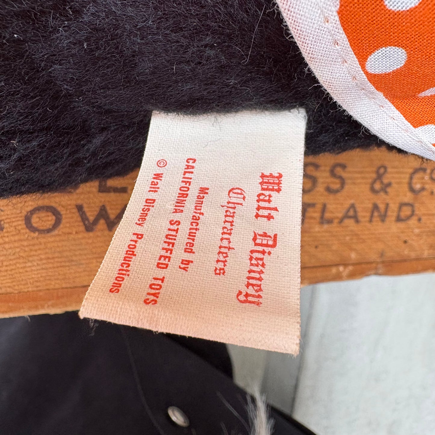 【1960s USA vintage】Walt Disney Minnie Mouse Plush Doll