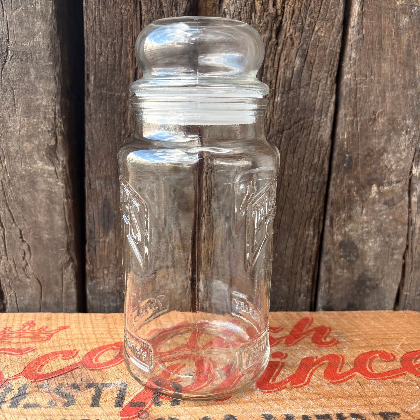 【1980s USA vintage】Mr. Peanut 75th Anniversary Glass Jar