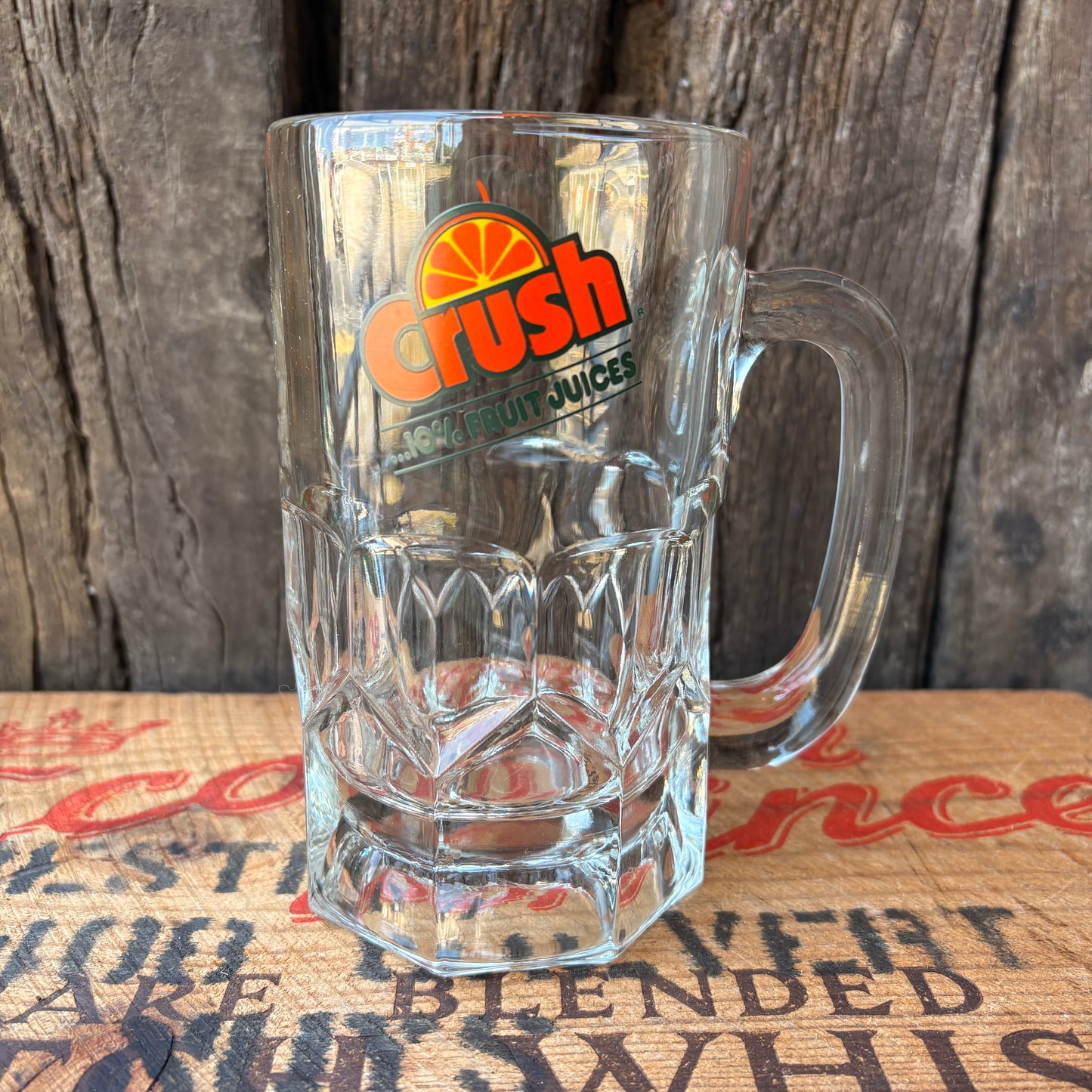 【USA vintage】CRUSH Glass Mug