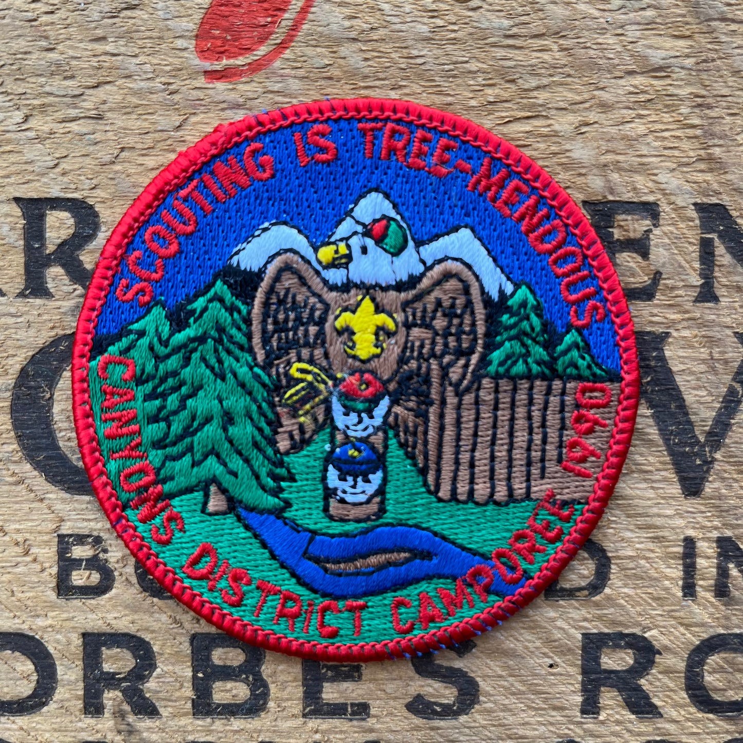 【USA vintage】Boy Scout Patch Totem pole