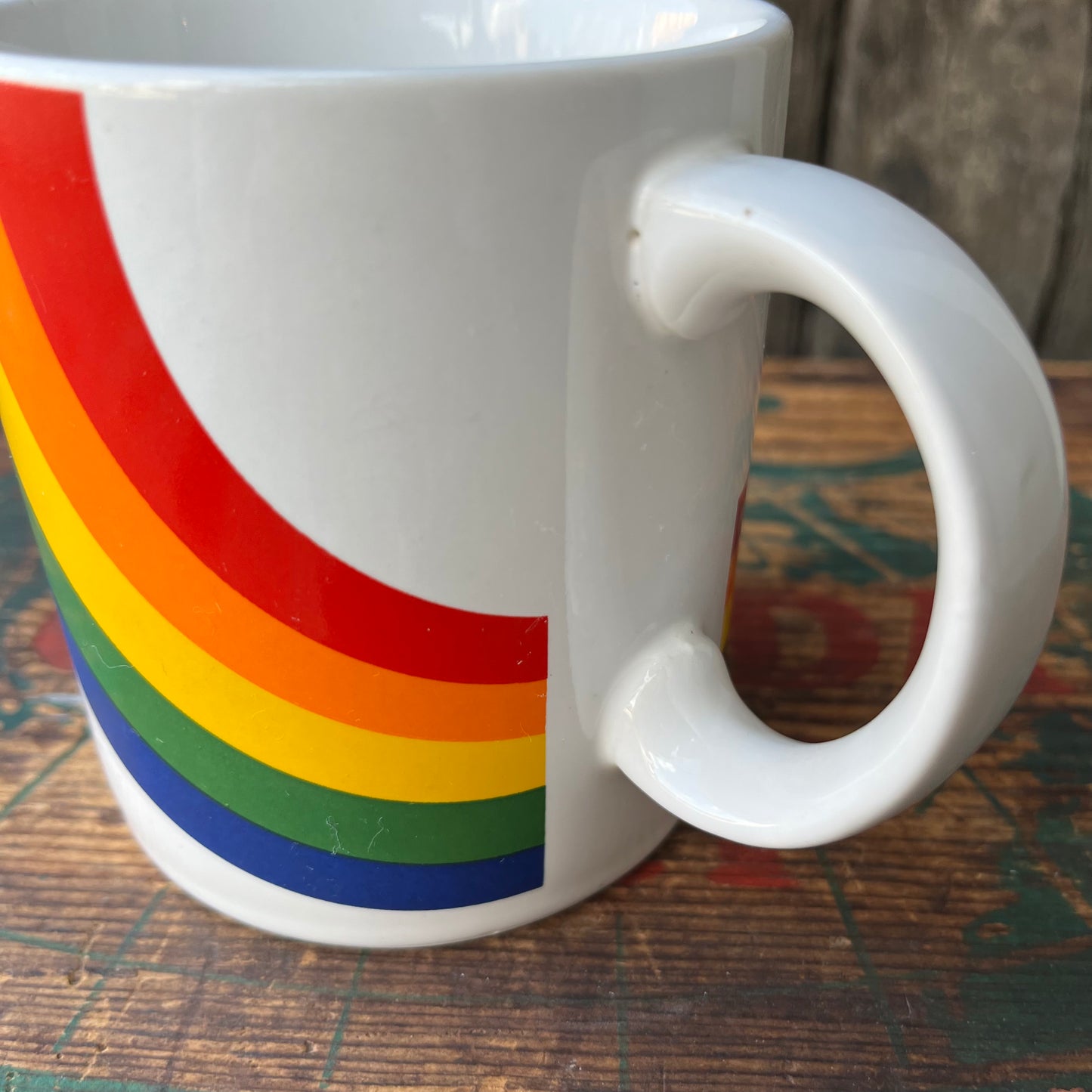 【USA vintage】’84 F.T.D.A. Rainbow Mug