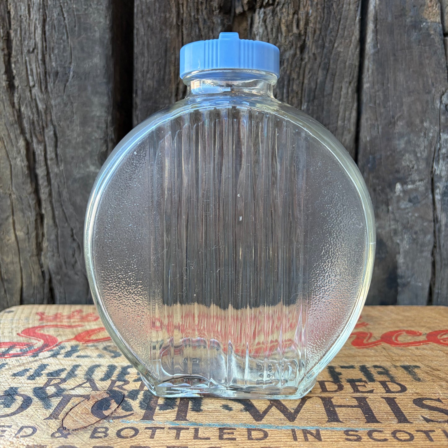 【USA vintage】Flat Glass Bottle