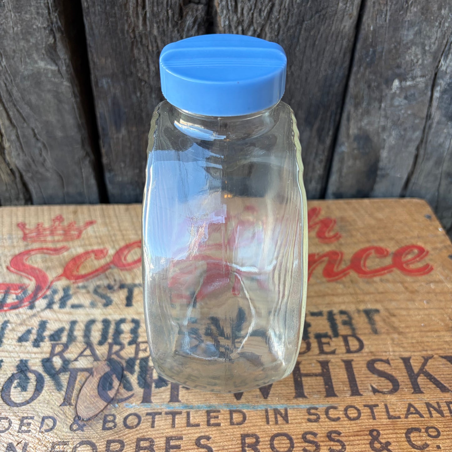 【USA vintage】Flat Glass Bottle