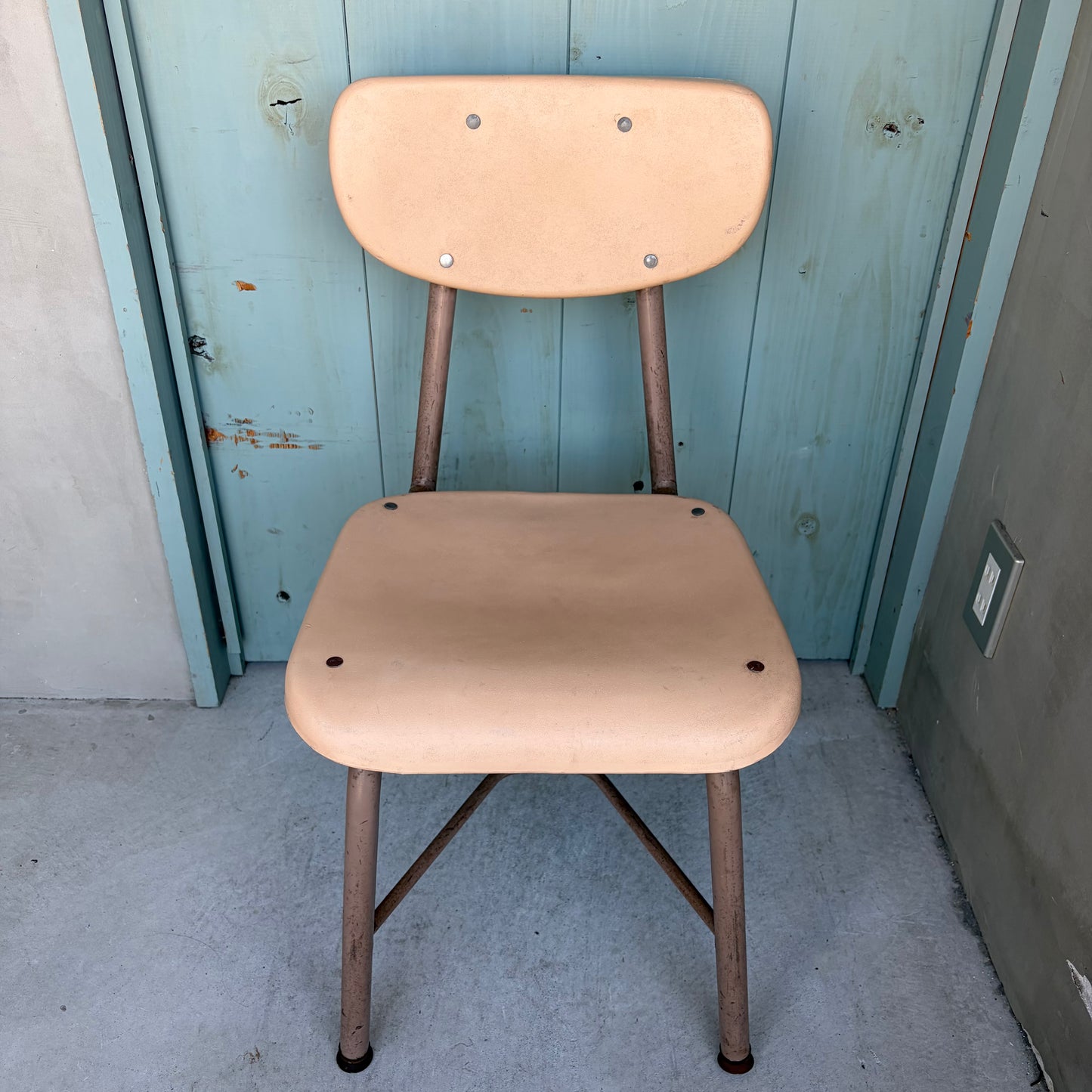 【USA vintage】60-70’s School Chair Ivory